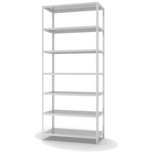 hofe Schraubregal, 7 Böden, RAL7035 Lichtgrau