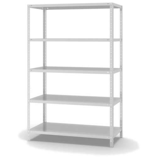 hofe Schraubregal, 5 Böden, RAL7035 Lichtgrau