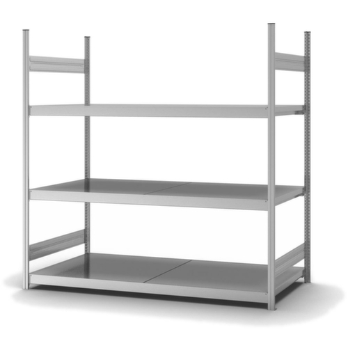 hofe Weitspannregal mit Stahlböden