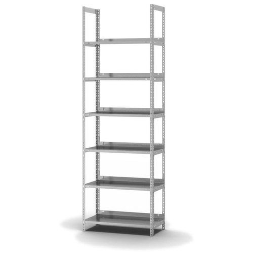 hofe Akten-Schraubregal, 6 Böden, mit korrosionsschützender Zinkbeschichtung