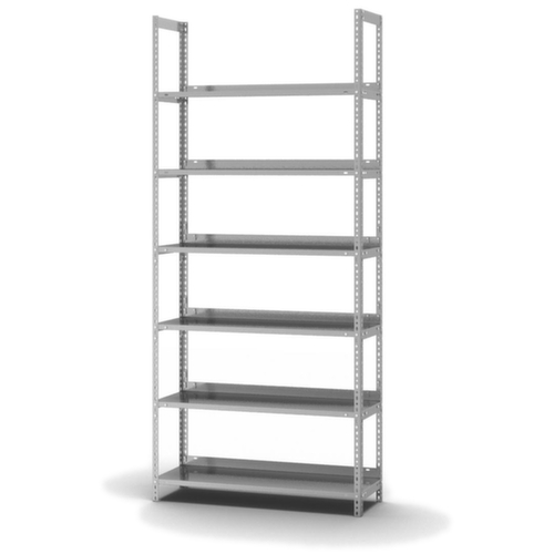 hofe Akten-Schraubregal, 6 Böden, mit korrosionsschützender Zinkbeschichtung