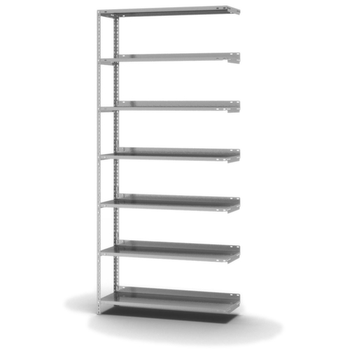 hofe Akten-Schraubregal Anbaufeld, 7 Böden, mit korrosionsschützender Zinkbeschichtung