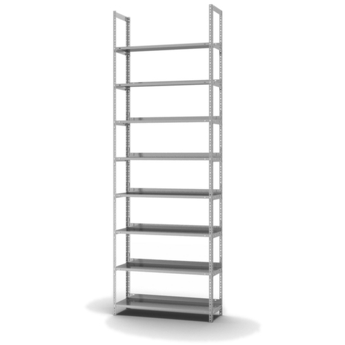 hofe Akten-Schraubregal, 8 Böden, mit korrosionsschützender Zinkbeschichtung