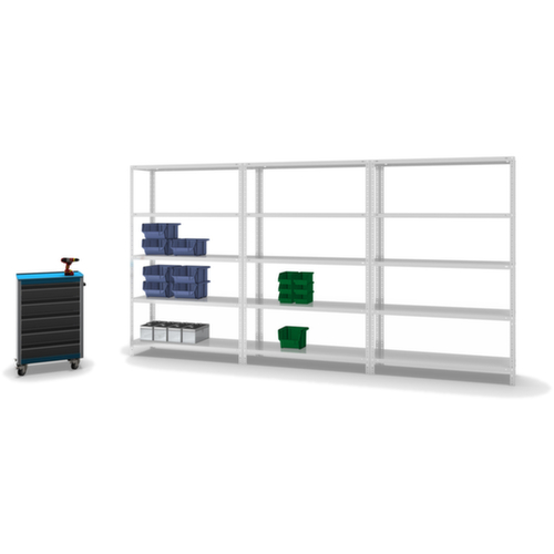 hofe Schraubregal, 5 Böden, RAL7035 Lichtgrau