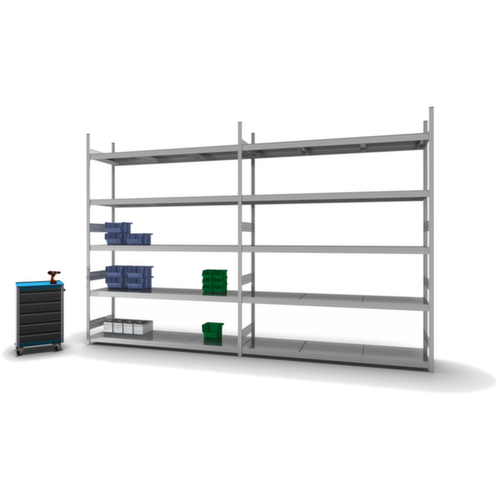 hofe Weitspannregal mit Stahlböden