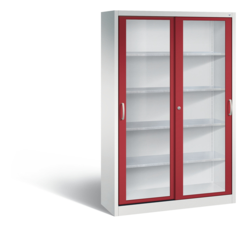 C+P Werkzeugschrank ERGO mit Sichtfenster-Schiebetüren, Breite 1200 mm