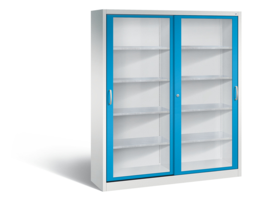C+P Werkzeugschrank ERGO mit Sichtfenster-Schiebetüren, Breite 1600 mm