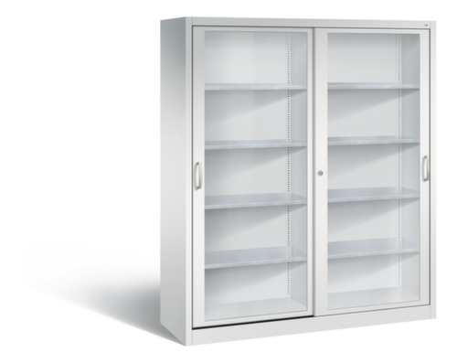 C+P Werkzeugschrank ERGO mit Sichtfenster-Schiebetüren, Breite 1600 mm