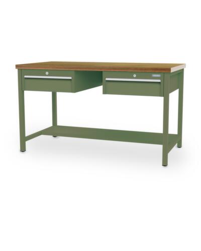 Bedrunka + Hirth Werkbank, 2 Schubladen, 1/2 Ablageboden