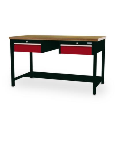 Bedrunka + Hirth Werkbank, 2 Schubladen, 1/2 Ablageboden