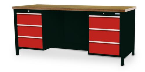 Bedrunka + Hirth Werkbank, 6 Schubladen, 1/2 Ablageboden