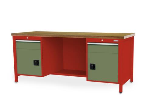 Bedrunka + Hirth Werkbank, 2 Schubladen, 2 Schränke, 1/2 Ablageboden