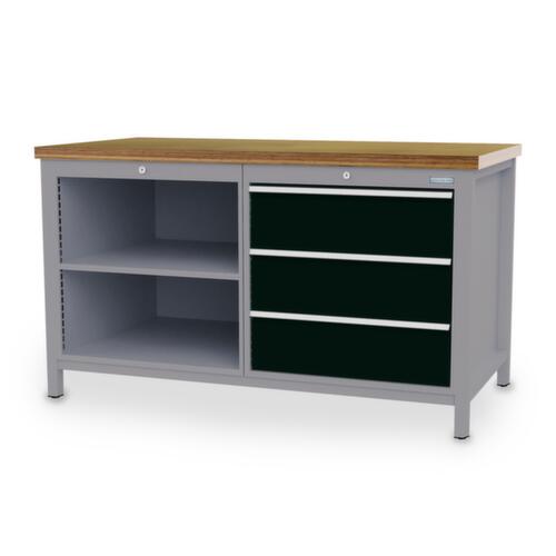 Bedrunka + Hirth Werkbank, 3 Schubladen, 2 Ablageböden