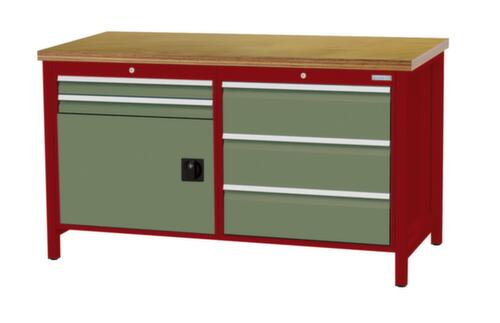 Bedrunka + Hirth Werkbank, 5 Schubladen, 1 Schrank