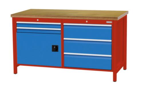 Bedrunka + Hirth Werkbank, 5 Schubladen, 1 Schrank