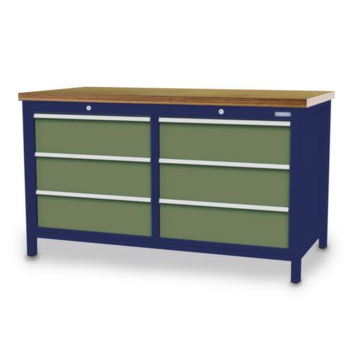 Bedrunka + Hirth Werkbank, 6 Schubladen
