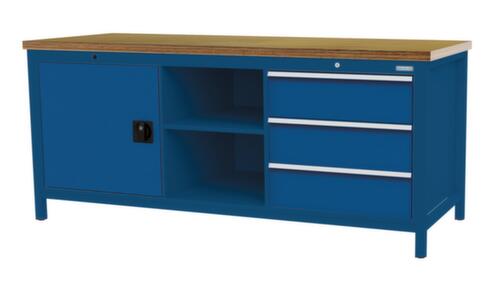 Bedrunka + Hirth Werkbank, 3 Schubladen, 1 Schrank, 2 Ablageböden