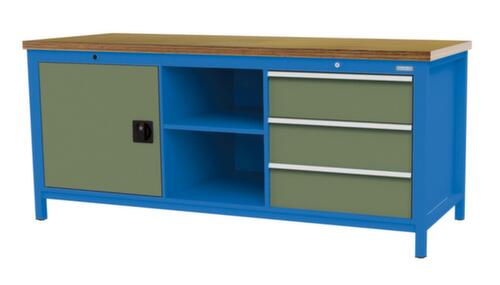 Bedrunka + Hirth Werkbank, 3 Schubladen, 1 Schrank, 2 Ablageböden