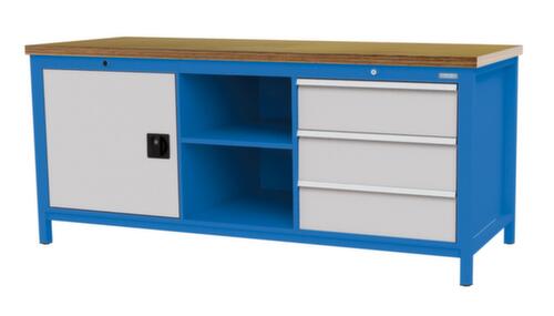 Bedrunka + Hirth Werkbank, 3 Schubladen, 1 Schrank, 2 Ablageböden