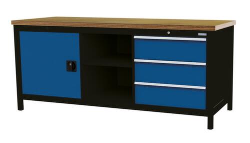 Bedrunka + Hirth Werkbank, 3 Schubladen, 1 Schrank, 2 Ablageböden