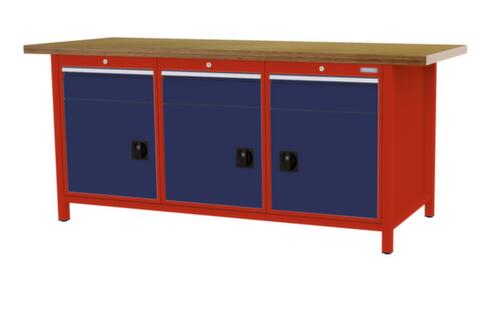 Bedrunka + Hirth Werkbank, 3 Schubladen, 3 Schränke