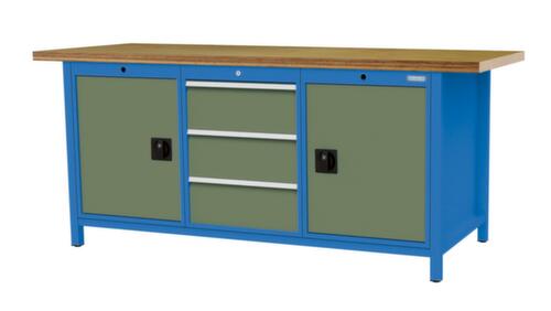 Bedrunka + Hirth Werkbank, 3 Schubladen, 2 Schränke, 2 Ablageböden