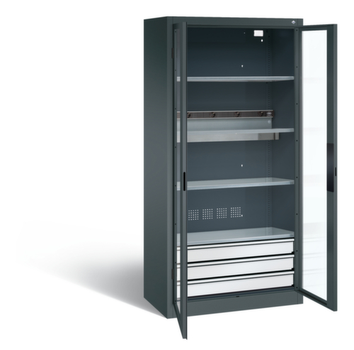 C+P Akkuladeschrank ERGO, RAL7016 Anthrazitgrau/RAL7016 Anthrazitgrau