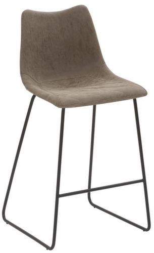 Mayer Sitzmöbel Barhocker mySOLO mit Kufengestell, Sitz vintage schlamm
