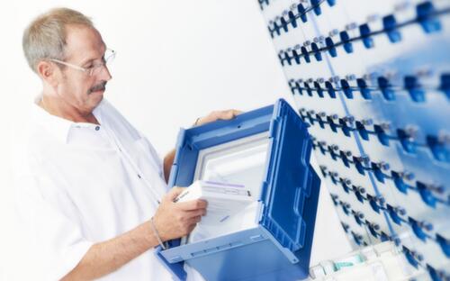 BITO Thermoisolierter Mehrwegbehälter, Inhalt 17 l, Krokodildeckel