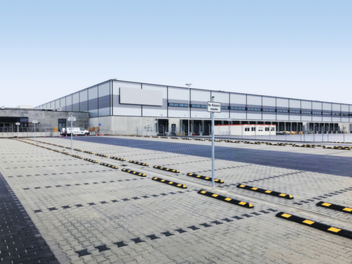 Moravia Parkplatzbegrenzung Park-AID®, Breite 1800 mm, schwarz/gelb