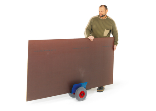 Rollcart Plattenroller mit Gummibelag, Traglast 200 kg, Vollgummi-Bereifung