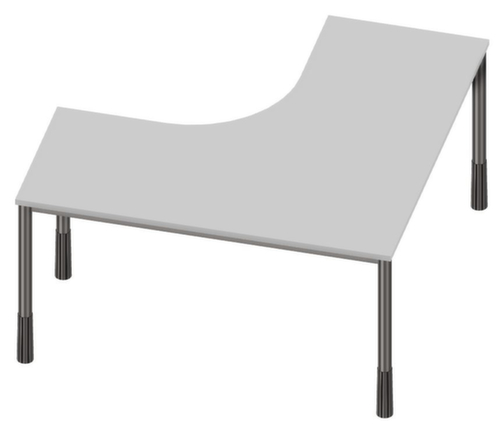 Nowy Styl Freiform-Schreibtisch E10 mit 4-Fußgestell aus Rundrohr