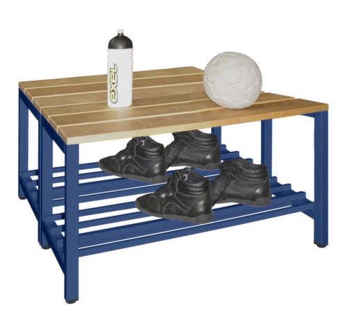 PAVOY Umkleidebank Basis mit Holzleisten