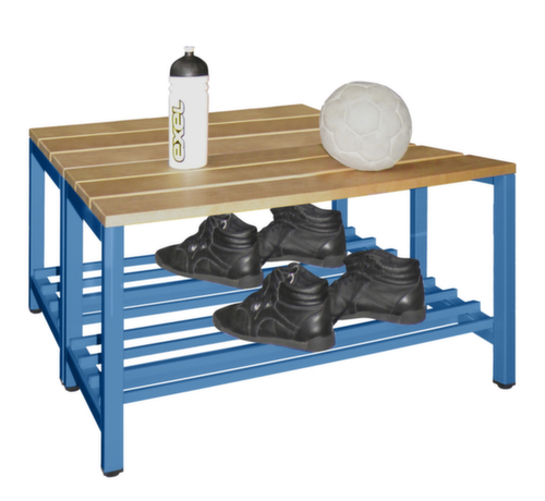 PAVOY Umkleidebank Basis mit Holzleisten