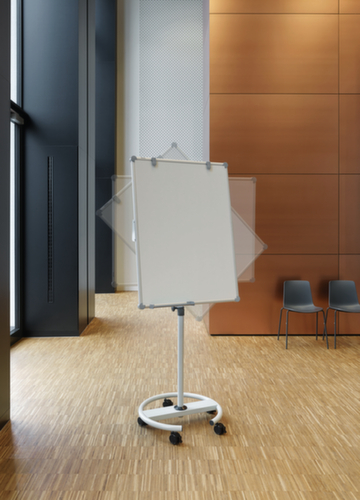 MAUL Drehbares Flipchart MAULpro flip2use, Höhe 1360 - 1900 mm