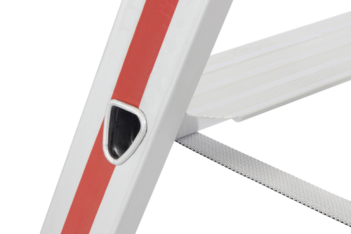 Hymer Stufenstehleiter 4126 mit Plattform, 5 profilierte Stufen