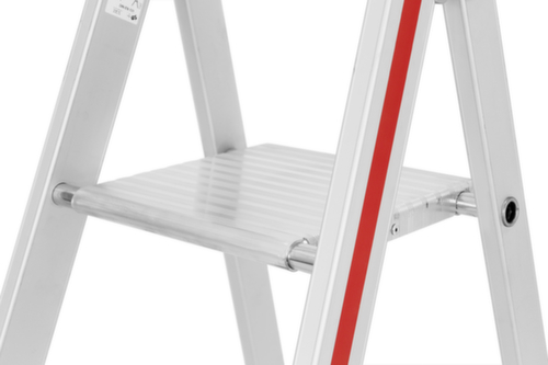 Hymer Stufenstehleiter 4126 mit Plattform, 5 profilierte Stufen