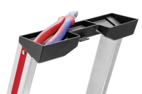 Hymer Stufenstehleiter 4126 mit Plattform, 5 profilierte Stufen