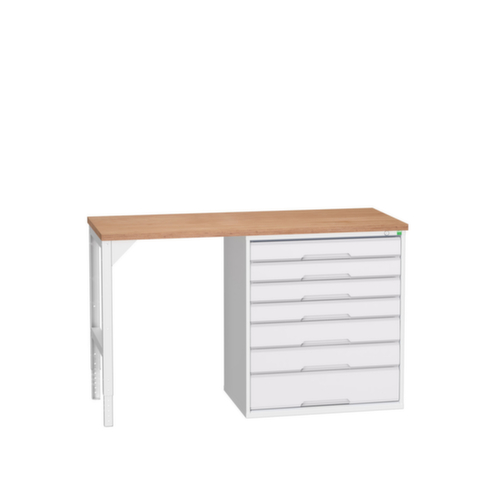 bott Werkbank verso, 7 Schubladen, RAL7035 Lichtgrau/RAL7035 Lichtgrau