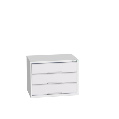 bott Schubladenschrank verso, 3 Schublade(n), RAL7035 Lichtgrau/RAL7035 Lichtgrau