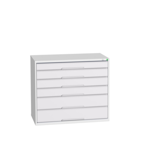 bott Schubladenschrank verso, 6 Schublade(n), RAL7035 Lichtgrau/RAL7035 Lichtgrau