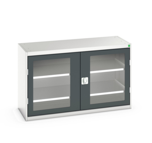 bott Flügeltürenschrank verso mit Sichtfenstern, Breite 1300 mm