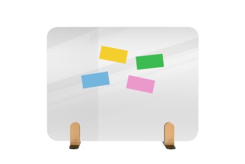 Legamaster Tischtrennwand ELEMENTS aus Acrylglas, Höhe x Breite 600 x 800 mm