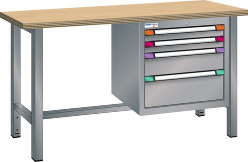 Thurmetall Werkbank, 4 Schubladen, 1 Ablageboden
