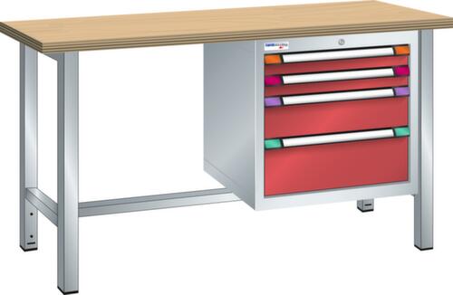 Thurmetall Werkbank, 4 Schubladen, 1 Ablageboden