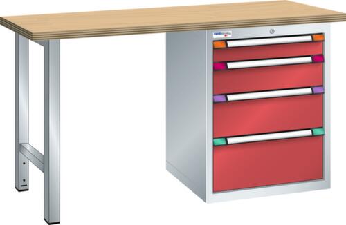 Thurmetall Werkbank, 4 Schubladen