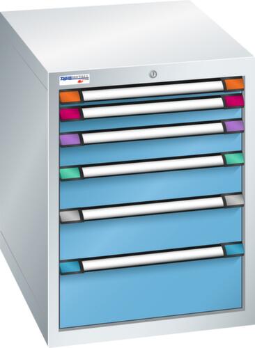 Thurmetall Schubladenschrank mit Breite 605 mm, 6 Schublade(n)