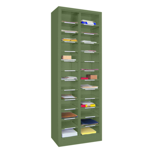 PAVOY Post-/Sortierregal Basis, Breite 640 mm, 26 Fächer