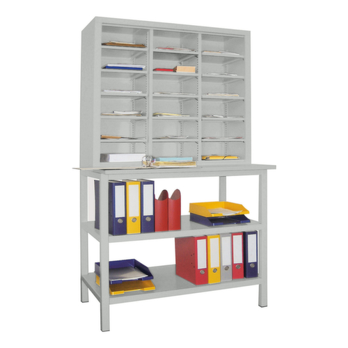 PAVOY Post-/Sortierregal Basis, Breite 1000 mm, 18 Fächer