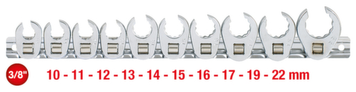 KS Tools 3/8" 12-kant-Einsteck-Maulschlüssel-Satz